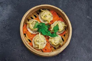 Манты с курицей