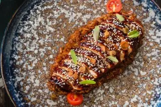 Куриная грудка террияки с рисом басмати