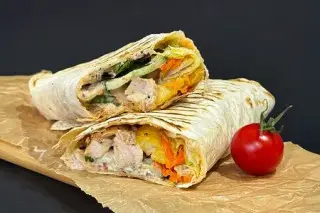 Шаурма из курицы на мангале