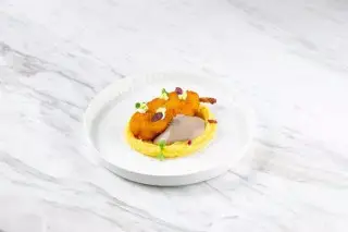 Котлета по-киевски с картофельным пюре