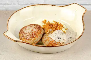 Котлеты из индейки с картофельным пюре