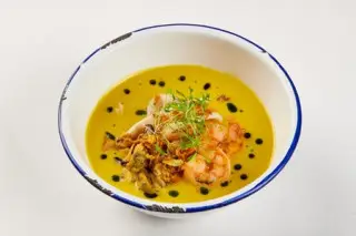 Кукурузный чаудер с морепродуктами