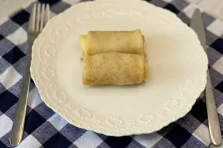 Блины с ветчиной и сыром