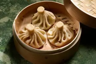 3 хинкали с грибным жюльеном