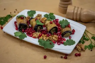 Рулетики из баклажан 