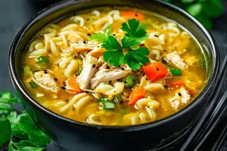Суп куриный по-домашнему  