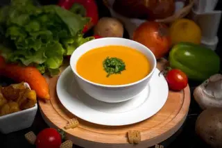 Детский крем-супчик с тыквой и кукурузой