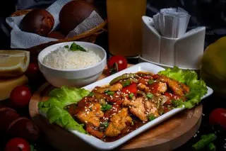 Курица с овощами по-корейски