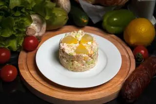 Детский салат Ананасовый