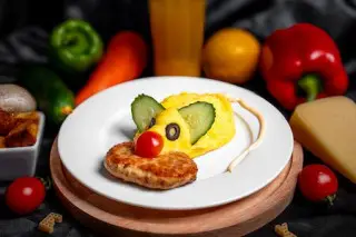 Детская котлетка куриная с картофельным пюре Мышка Растишка