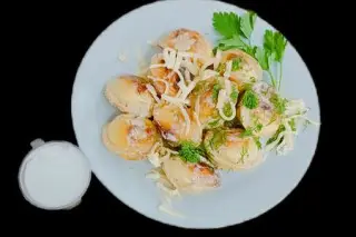 Пельмени жареные