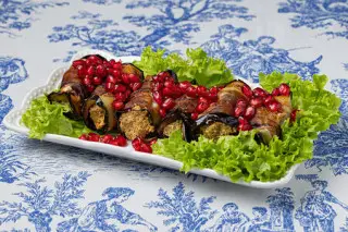 Рулетики из баклажанов