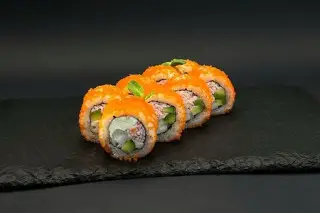 Ролл с креветкой и крабом