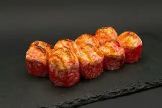Запеченный ролл с крабом