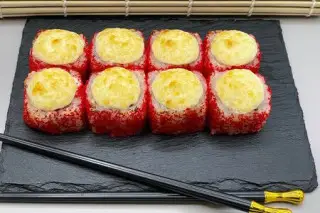 Запечённый с креветкой