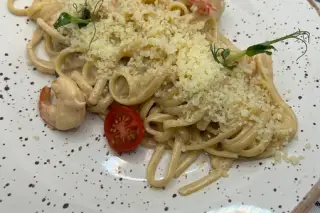 Тальятелле с морепродуктами