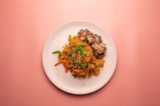 Рис с осьминогом