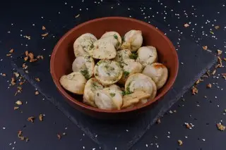 Пельмени жареные 