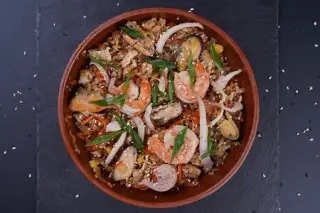 Тяхан с морепродуктами