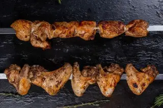 Шашлык из куриных крыльев