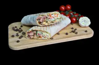 Большая шаурма с курицей