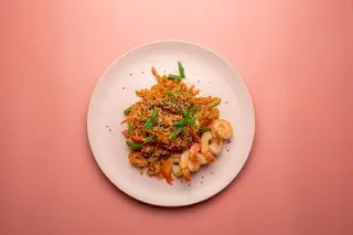 Рис с тигровой креветкой