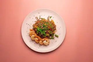 Гречневая лапша с креветкой