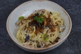Паста с лесными грибами
