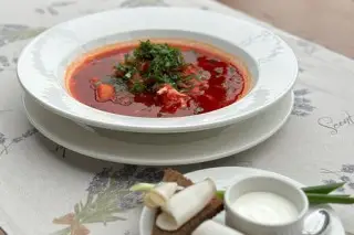 Кубанский борщ с говядиной