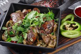 Кучмачи с куриной печенью