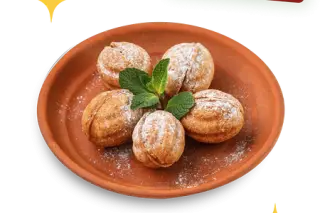 Орешки со сгущёнкой и грецким орехом (5 шт.)