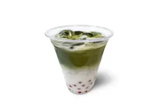 Bubble Матча Латте с белым шоколадом и клубникой