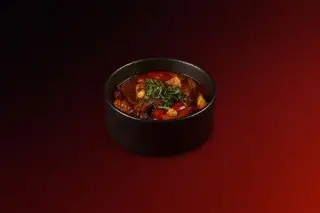 Техасский мясной суп из мраморной говядины