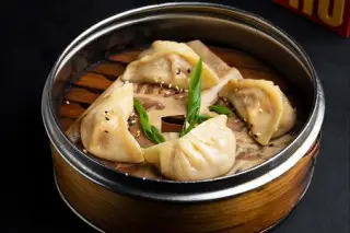 Гедза с курицей и сыром