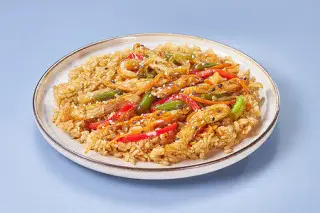 Рис с курицей терияки