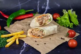 Мини-шаурма с говядиной