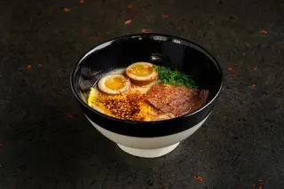 Рамен сырный с говядиной