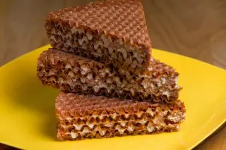 Вафельный тортик к чаю 