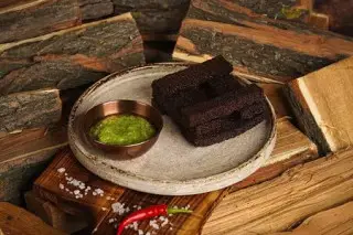 Гренки с чесночным муссом