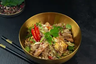 Рис том ям с курицей