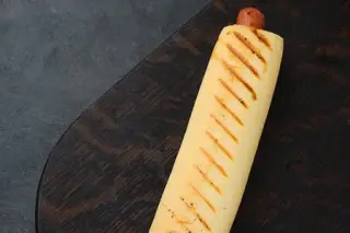 Хот-дог в французской булочке