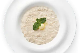 Овсяная каша на банановом молоке