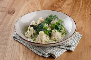 Мини-хинкали с курицей