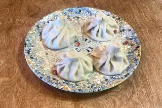 Хинкали со свининой и говядиной