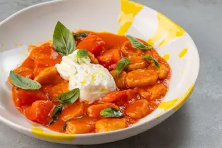 Карофельные Ньокки с бурратой
